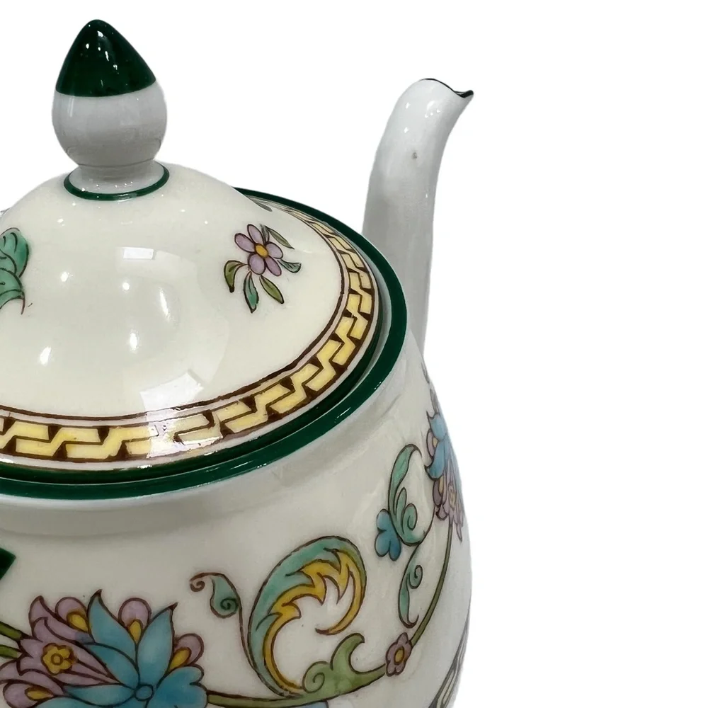 WEDGWOOD SHAH BONE CHINA: CUPS & SAUCERS, TRAY, COFFEE POT, SUGAR BOWL & CREAMER